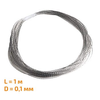 Нитка струмопровідна LilyPad (1 м / ⌀0,3 мм) MIK-CH127-1M фото