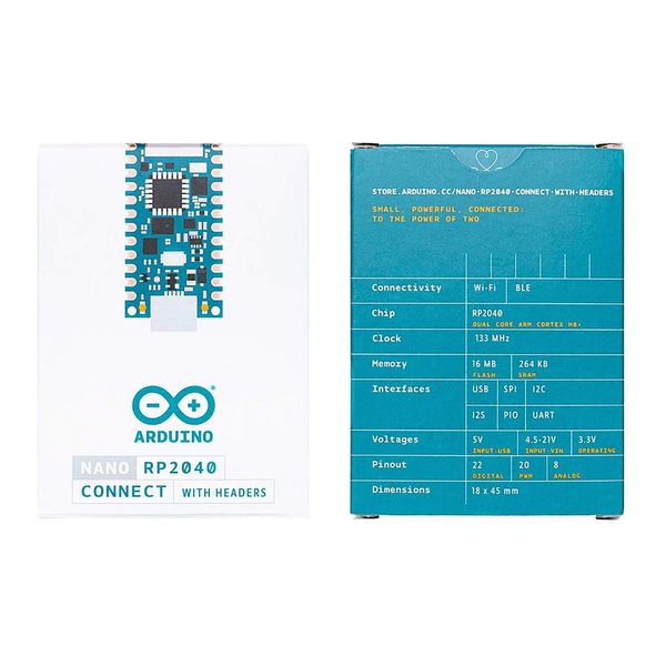 Контролер Arduino Nano RP2040 Connect Original (З ногами) ABX00053 фото