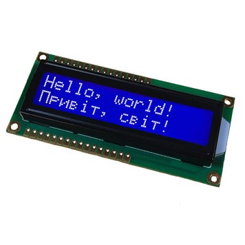Дисплей символьний Sinda LCD 16x2 (Білим по синьому) MIK-SN001-WB фото