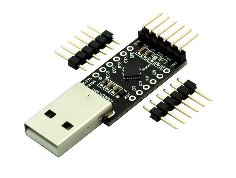 Перетворювач інтерфейсів RobotDyn «USB — UART» (CP2104 / USB Stick) MIK-RD015 фото