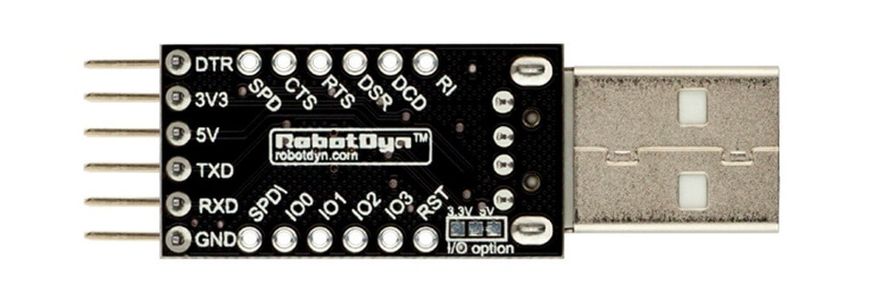 Перетворювач інтерфейсів RobotDyn «USB — UART» (CP2104 / USB Stick) MIK-RD015 фото
