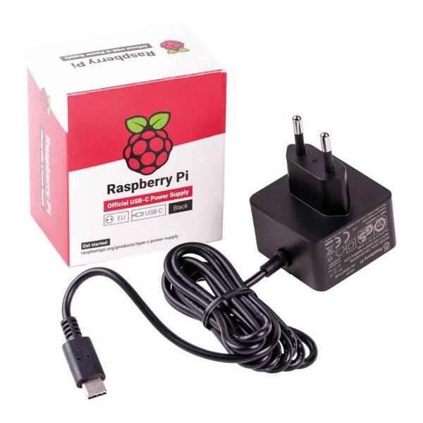 Блок питания для Raspberry Pi 15 Вт (Оригинал / USB Type-C / Чёрный) MIK-RP009-K фото