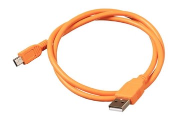 Кабель Amper «USB Type-A — USB Mini» (1 м / Помаранчевий) AMP-W010 фото