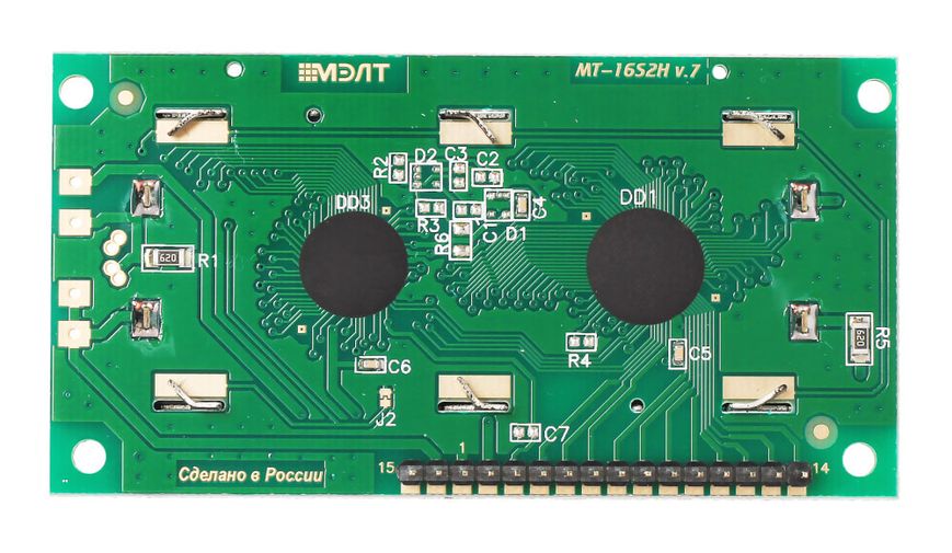 Дисплей символьний МЕЛТ LCD 16x2 (Чорним по бурштиновому) AMP-X100-FLA фото