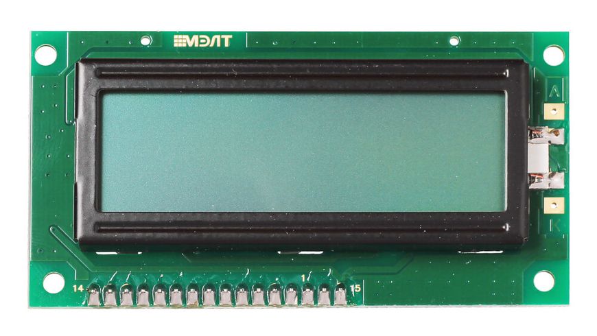 Дисплей символьний МЕЛТ LCD 16×2 (Чорним по червоному) AMP-X100-FLR фото