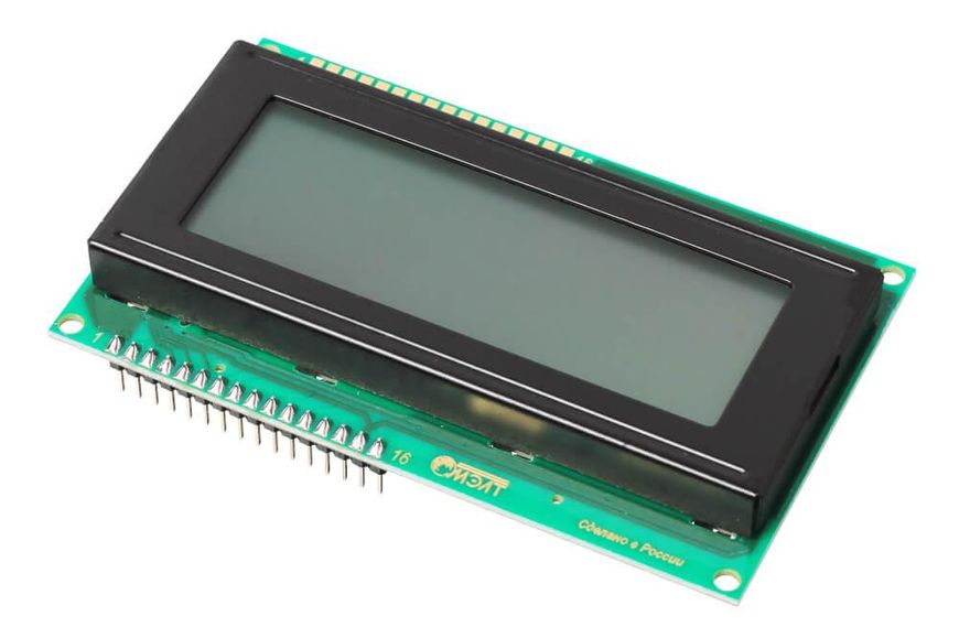 Дисплей символьний МЕЛТ LCD 20x4 (Чорним по бурштиновому) AMP-X101-FLA фото