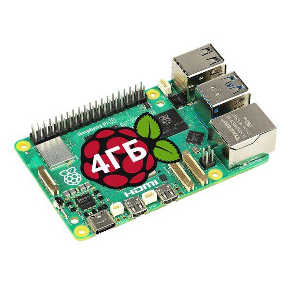 Микрокомпьютер Raspberry Pi 5 Model B (4 ГБ) MIK-RP024-4GB фото