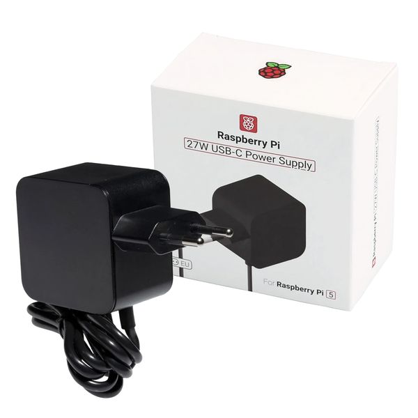 Блок питания для Raspberry Pi 27 Вт (Оригинал / USB Type-C / Чёрный) MIK-RP026-K фото