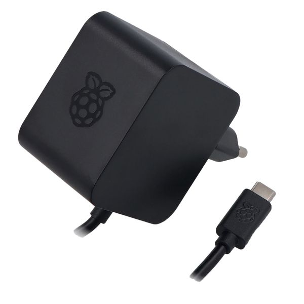 Блок живлення для Raspberry Pi 27 Вт (Оригінал / USB Type-C / Чорний) MIK-RP026-K фото